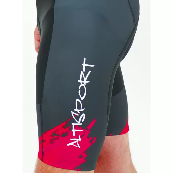  Pánske cyklošortky premium ALTISPORT SWE/ALM01S13 ČERVENÁ 