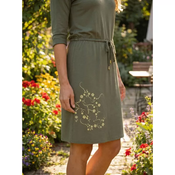  Dámske šaty ALTISPORT ALW133/ANIKA KHAKI 