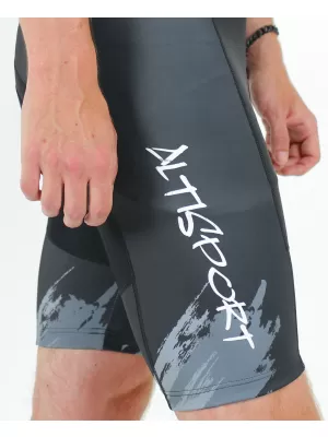 Pánske cyklošortky premium ALTISPORT SWE/ALM01S13 TMAVO ŠEDÁ