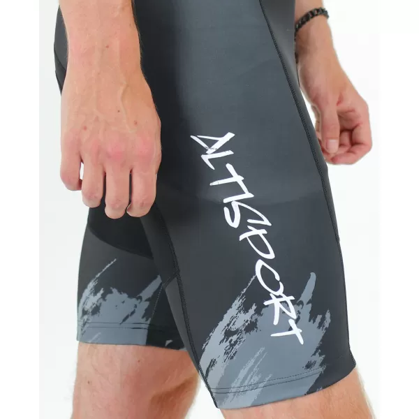  Pánske cyklošortky premium ALTISPORT SWE/ALM01S13 TMAVO ŠEDÁ 