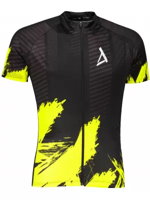 Pánsky prémiový cyklistický dres ALTISPORT SWE/ALM01S11 NEÓNOVÁ ŽLTÁ