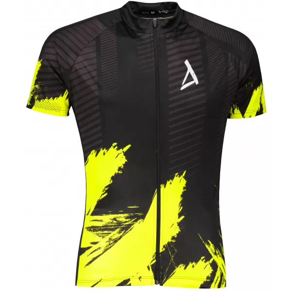  Pánsky prémiový cyklistický dres ALTISPORT SWE/ALM01S11 NEÓNOVÁ ŽLTÁ 