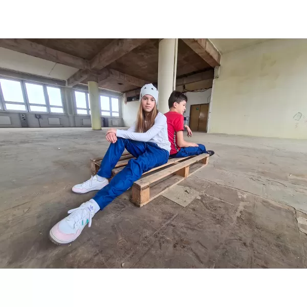  Detské softshellové nohavice WAMU DŽÍNY JEANS 