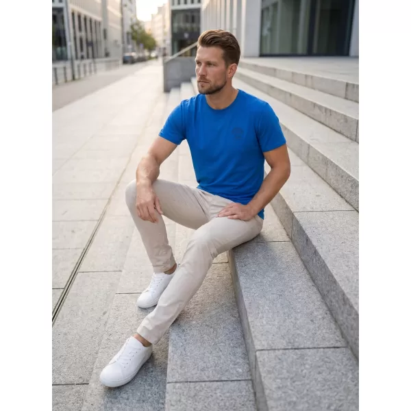  Pánske tričko SAM 73 DIEGO MT 827 JASNÁ modrá 