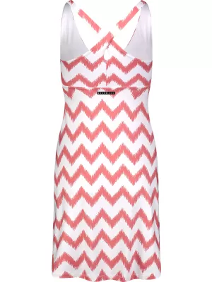 Dámske šaty NORDBLANC V-NECK NBSLD7804 RUŽOVÁ/BIELA