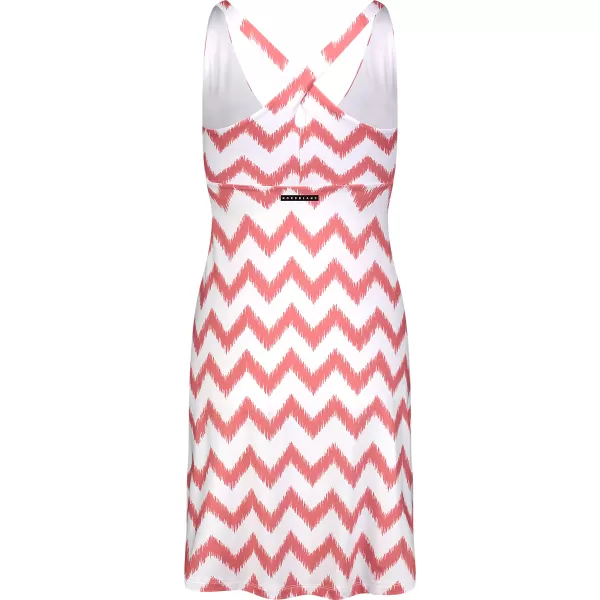  Dámske šaty NORDBLANC V-NECK NBSLD7804 RUŽOVÁ/BIELA 