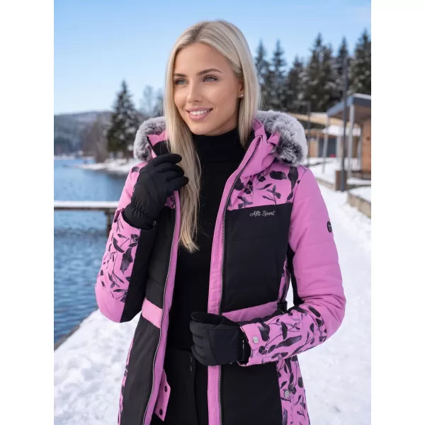  Dámska zimná bunda ALTISPORT BIANCA FIALOVÁ 
