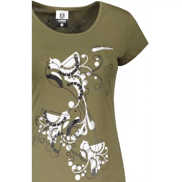  Dámske tričko ALTISPORT ALW179122 KHAKI 