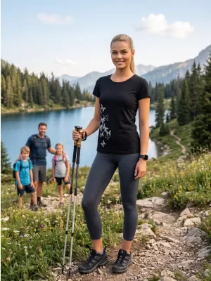 Dámské triko ALTISPORT CARRYOVER ALW134/PUSTA ČERNÁ