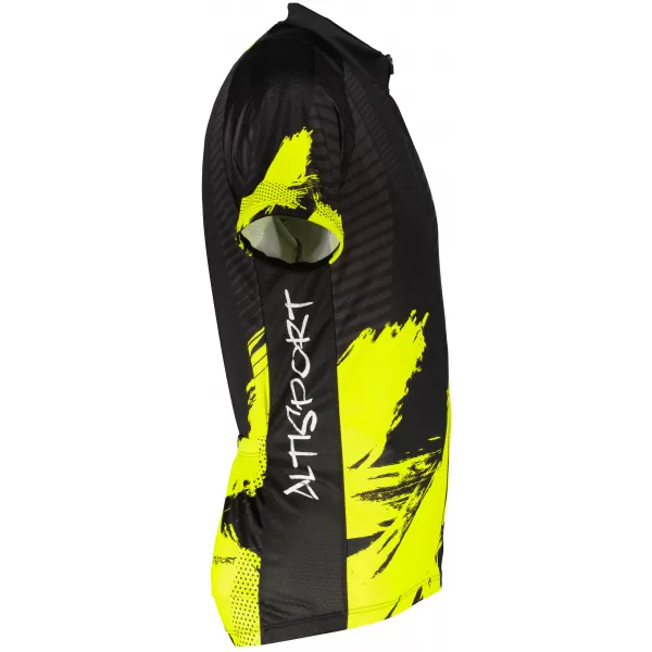  Pánsky prémiový cyklistický dres ALTISPORT SWE/ALM01S11 NEÓNOVÁ ŽLTÁ 