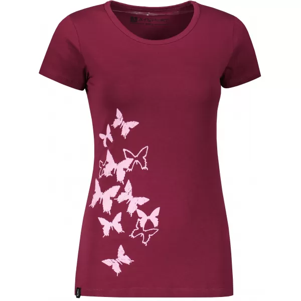  Dámské triko ALTISPORT CARRYOVER ALW134/PUSTA VÍNOVÁ 