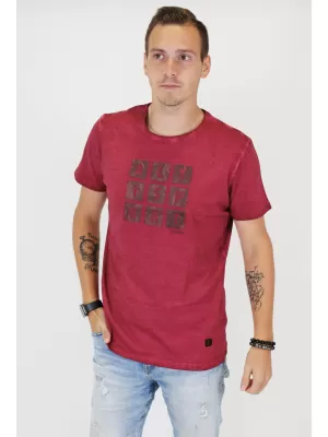 Pánske tričko ALTISPORT BARRY VÍNOVÁ