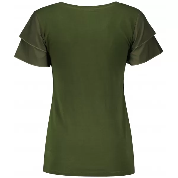  Dámske tričko KIXMI RIANNA MILITARY 