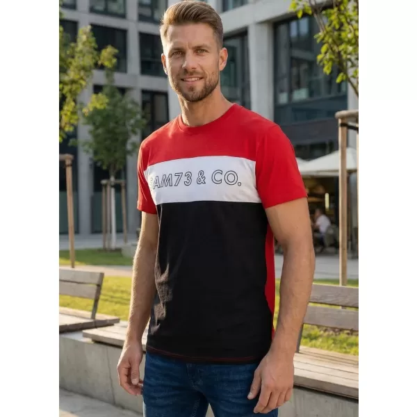  Pánske tričko SAM 73 SEAMUS MT 828 červená 