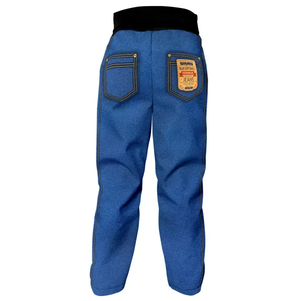  Detské softshellové nohavice WAMU DŽÍNY JEANS 