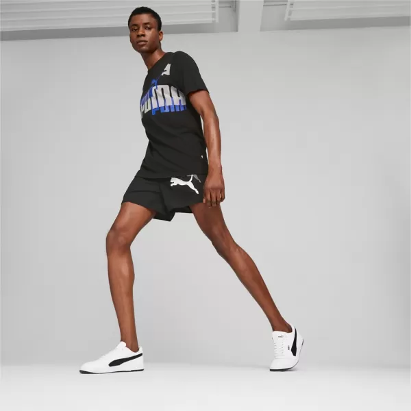 Pánske šortky PUMA ESS+ LOGO POWER CAT WOVEN SHORTS 5 673382-01 ČIERNA 