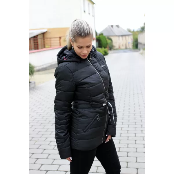  Dámska bunda KIXMI RHIA ČIERNA / BIELA 