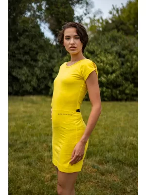 Dámske šaty NORDBLANC WAISTLINE NBSLD7805 žltá