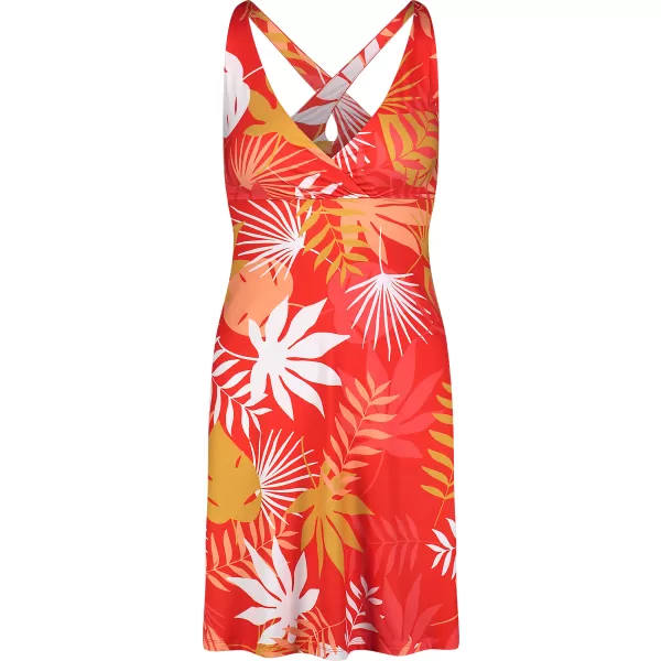  Dámske šaty NORDBLANC V-NECK NBSLD7804 ORANŽOVÝ ATRAMENT 