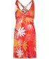 Dámske šaty NORDBLANC V-NECK NBSLD7804 ORANŽOVÝ ATRAMENT