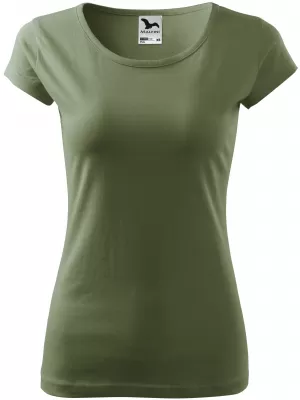 Dámske tričko MALFINI PURE 122 KHAKI