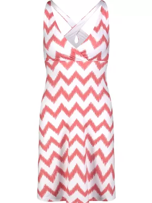 Dámske šaty NORDBLANC V-NECK NBSLD7804 RUŽOVÁ/BIELA
