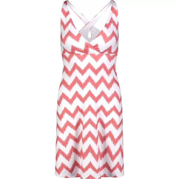  Dámske šaty NORDBLANC V-NECK NBSLD7804 RUŽOVÁ/BIELA 