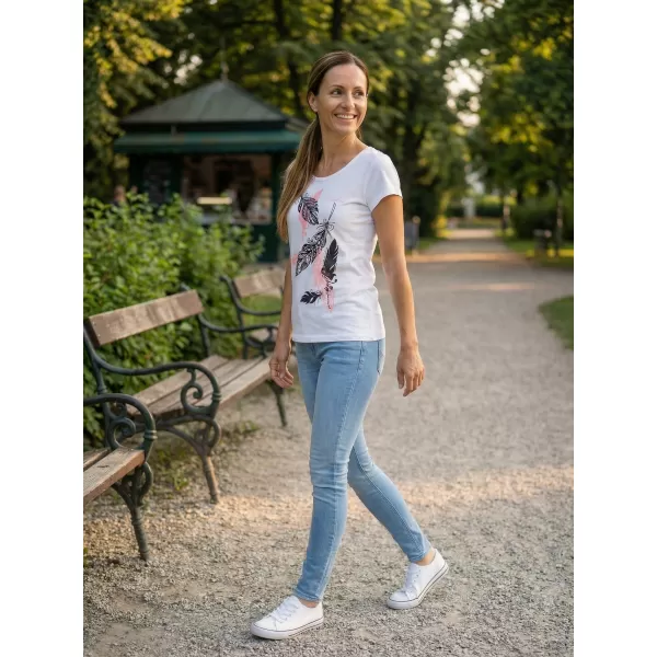  Dámske tričko ALTISPORT ALW178122 BIELA 