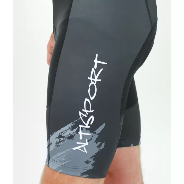  Pánske cyklošortky premium ALTISPORT SWE/ALM01S13 TMAVO ŠEDÁ 