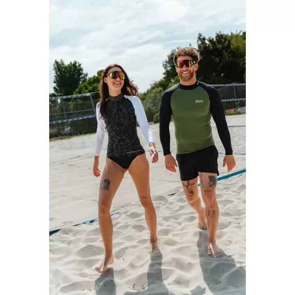  Pánske tričko s UV ochranou NORDBLANC SURFER NBSMF7867 ZELENÁ/ČIERNA 