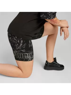 Dámske legíny PUMA POWER AOP 7 HIGH-WAIST SHORT LEGGINGS 673643-01 ČIERNA