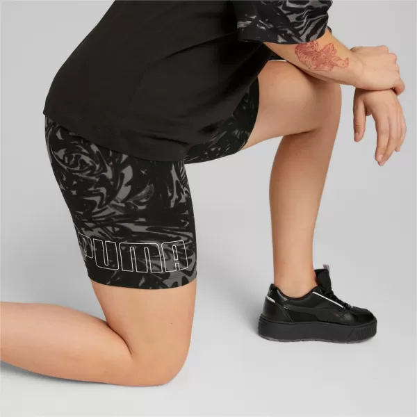  Dámske legíny PUMA POWER AOP 7 HIGH-WAIST SHORT LEGGINGS 673643-01 ČIERNA 