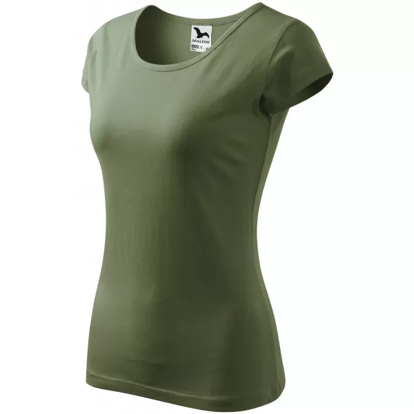 Dámske tričko MALFINI PURE 122 KHAKI 