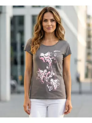 Dámske tričko ALTISPORT ALW179122 OCELOVO sivá
