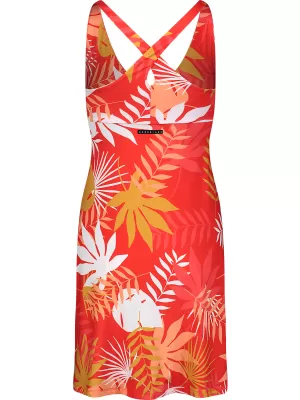 Dámske šaty NORDBLANC V-NECK NBSLD7804 ORANŽOVÝ ATRAMENT