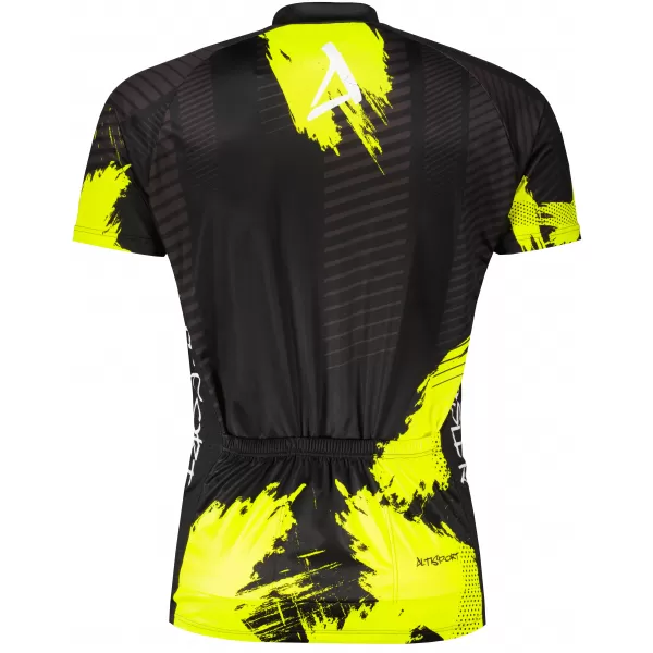  Pánsky prémiový cyklistický dres ALTISPORT SWE/ALM01S11 NEÓNOVÁ ŽLTÁ 
