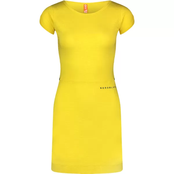  Dámske šaty NORDBLANC WAISTLINE NBSLD7805 žltá 