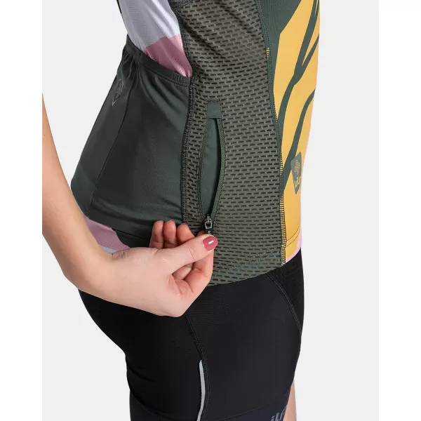  Dámsky cyklo dres KILPI RITAEL-W TL0352KI TMAVO zelená 