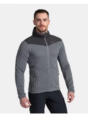Pánska fleece mikina KILPI TANALI-M TM0202KI TMAVO šedá