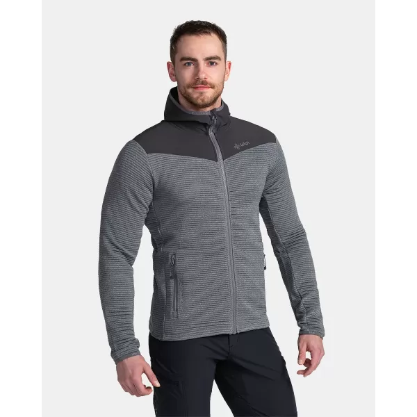  Pánska fleece mikina KILPI TANALI-M TM0202KI TMAVO šedá 