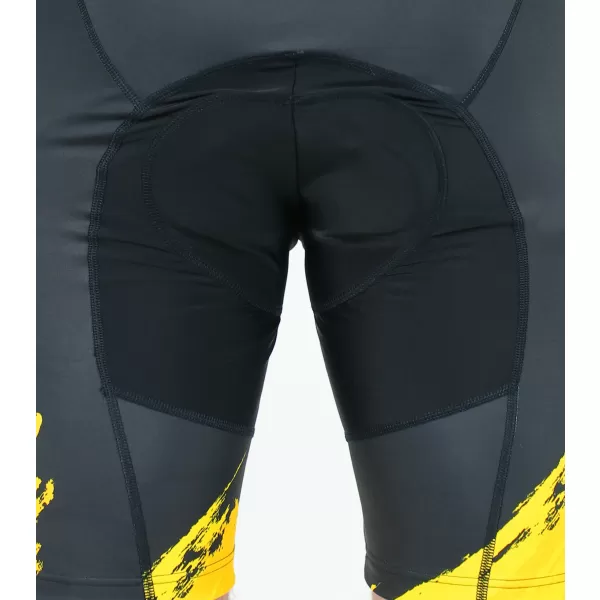  Pánske cyklošortky premium ALTISPORT SWE/ALM01S13 ŽLTÁ 