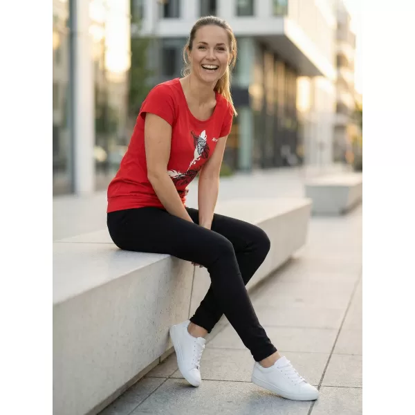  Dámske tričko ALTISPORT ALW178120 ČERVENÁ 