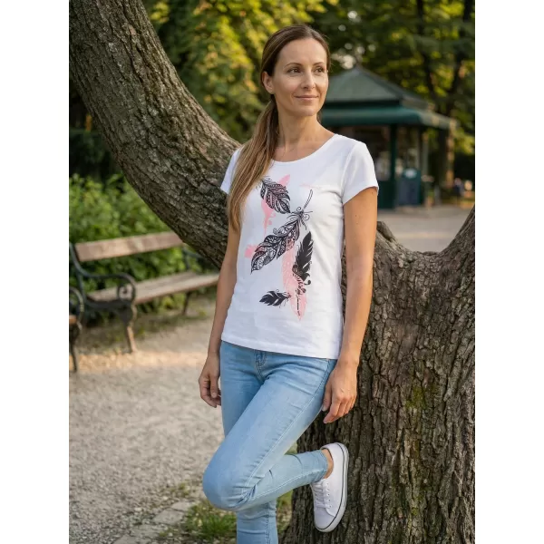  Dámske tričko ALTISPORT ALW178122 BIELA 