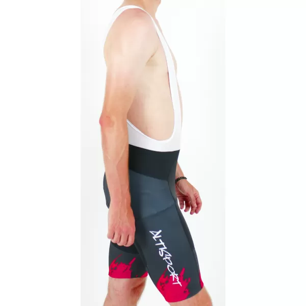  Pánske cyklošortky premium ALTISPORT SWE/ALM01S13 ČERVENÁ 