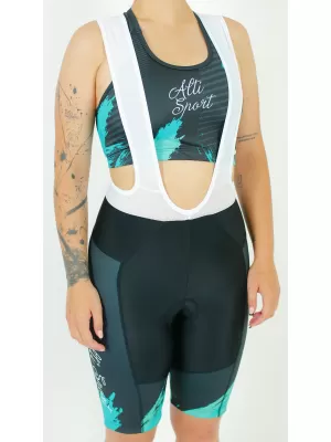 Dámske cyklošortky premium ALTISPORT SWE/ALW01S14 TYRKYSOVÁ