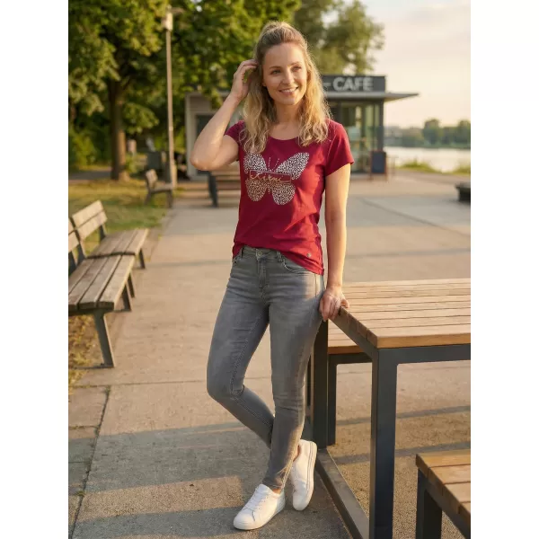  Dámske tričko KIXMI ROSIE VÍNOVÁ 