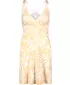 Dámske šaty NORDBLANC V-NECK NBSLD7804 ŽLTÁ/BIELA