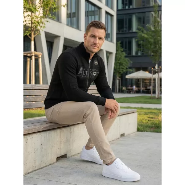  Pánska mikina ALTISPORT BLAKE ČIERNA 