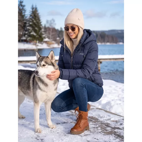  Dámska bunda KIXMI REINA TMAVO MODRÁ 
