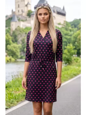 Dámske šaty ALTISPORT BRIDGET ČIERNA